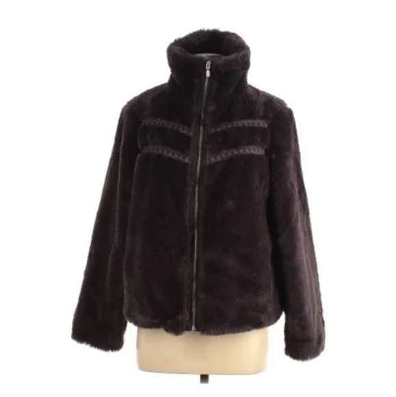 💼Catherine Malandrino Faux Fur Jacket - Picture 4 of 5